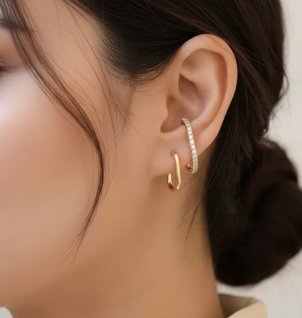 Gold_Helix_Sparkle_Climber_Earrings_For_Women
